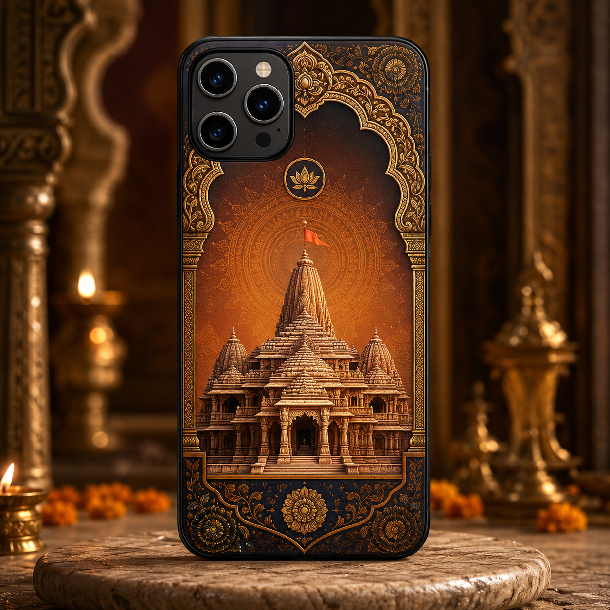 Ayodhya Mandir Heritage mobile skin